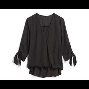 West Kei - Allan Tie Sleeve High Low Blouse